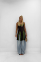 abito con  pizzo contrast